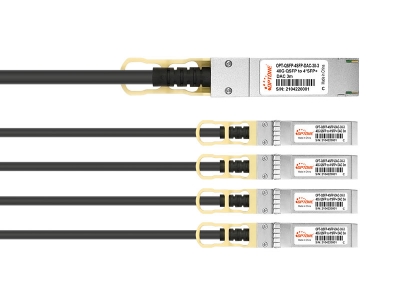 40G QSFP+ to 4×10G SFP+ DAC