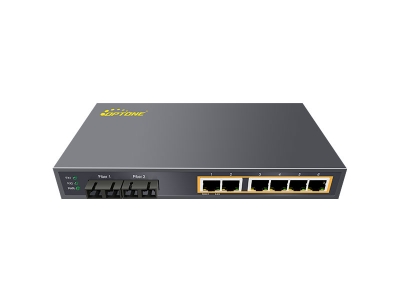 百兆PoE 2光6电（OPT-628P系列）